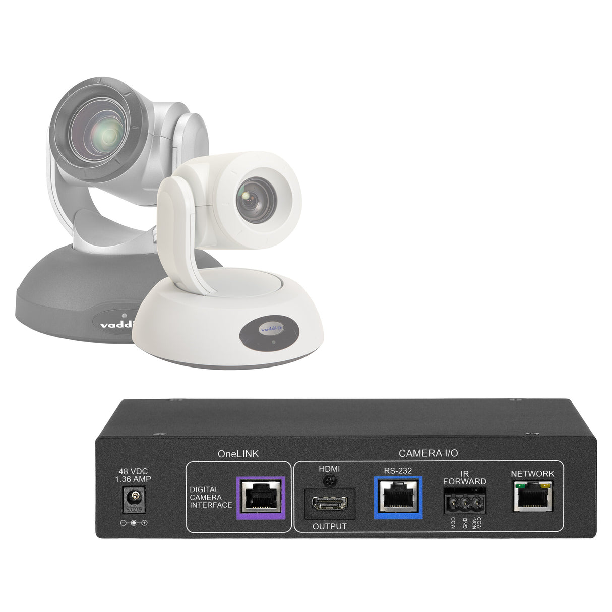 Vaddio Polycom Codec Kit for OneLINK HDMI to HDBaseT Cameras