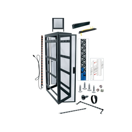 Middle Atlantic 44 RU MRK Series 22 Inch Wide Pre-Configured DVR Rack, 31 Inches Deep with Side Panel