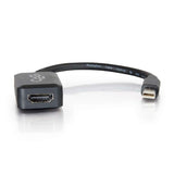 C2G 8in Mini DisplayPort Male to HDMI Female Adapter Converter - Black