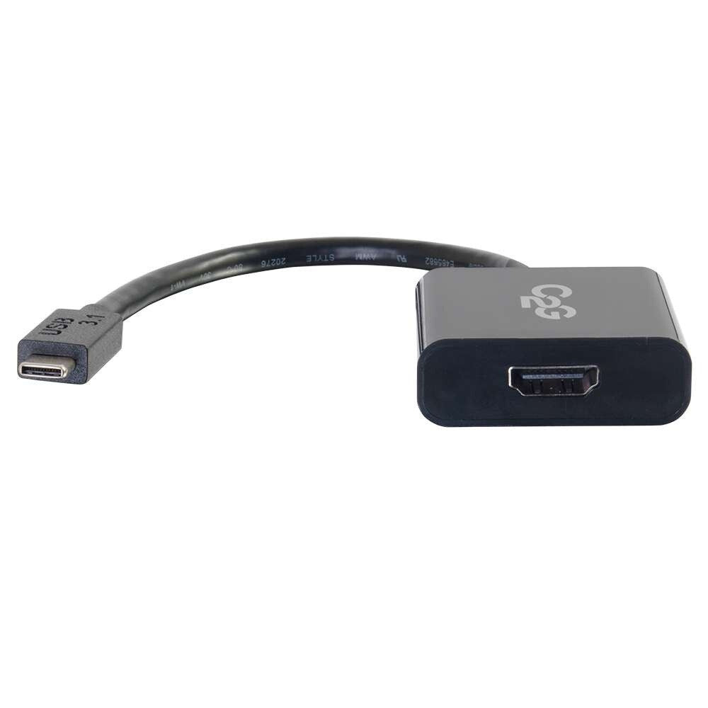 C2G USB-C® to HDMI Audio/Video Adapter Converter - 4K 30Hz - Black