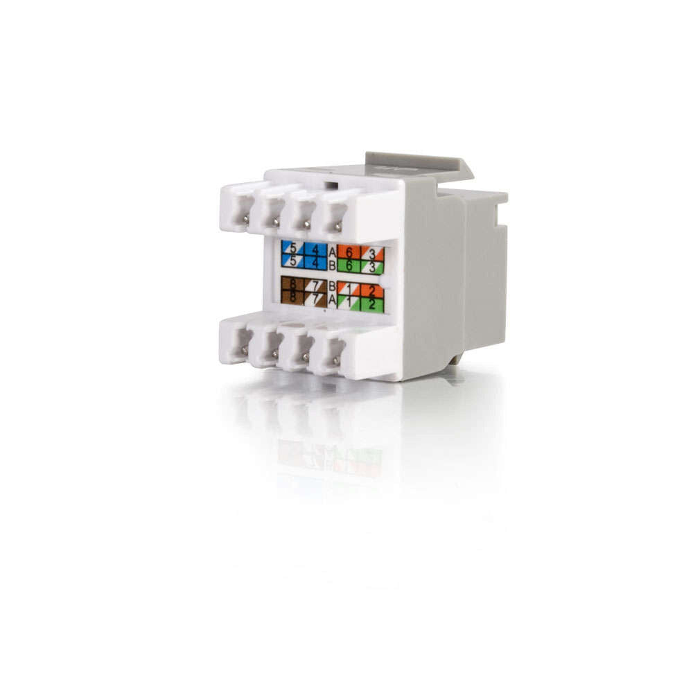 C2G Cat5E RJ45 UTP Keystone Jack - White