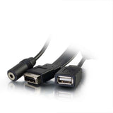 C2G 39706 cable gender changer HDMI, VGA, 3.5mm, USB White
