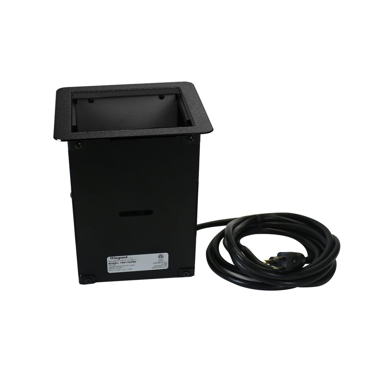 WIREMOLD TB672AUBK outlet box