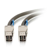 C2G 54249 Serial Attached SCSI (SAS) cable 2 m Black, Metallic
