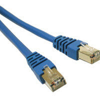 C2G 10ft Shielded Cat5E Molded Patch Cable networking cable Blue 3.05 m