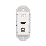 C2G HDMI HDBaseT + USB-B and RS232 over Cat Extender Single Gang Wall Plate Transmitter to Box Receiver - 4K 60Hz