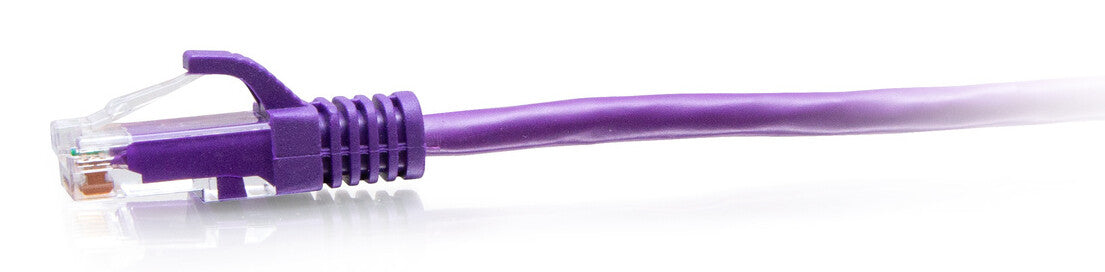 C2G 0.3m Cat6a Snagless Unshielded (UTP) Slim Ethernet Patch Cable - Purple