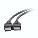 C2G 3.3ft (1m) USB 2.0 A Male to A Male Cable - Black