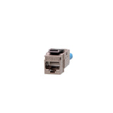 C2G 90° Cat6 RJ45 UTP Shielded Keystone Jack - Silver