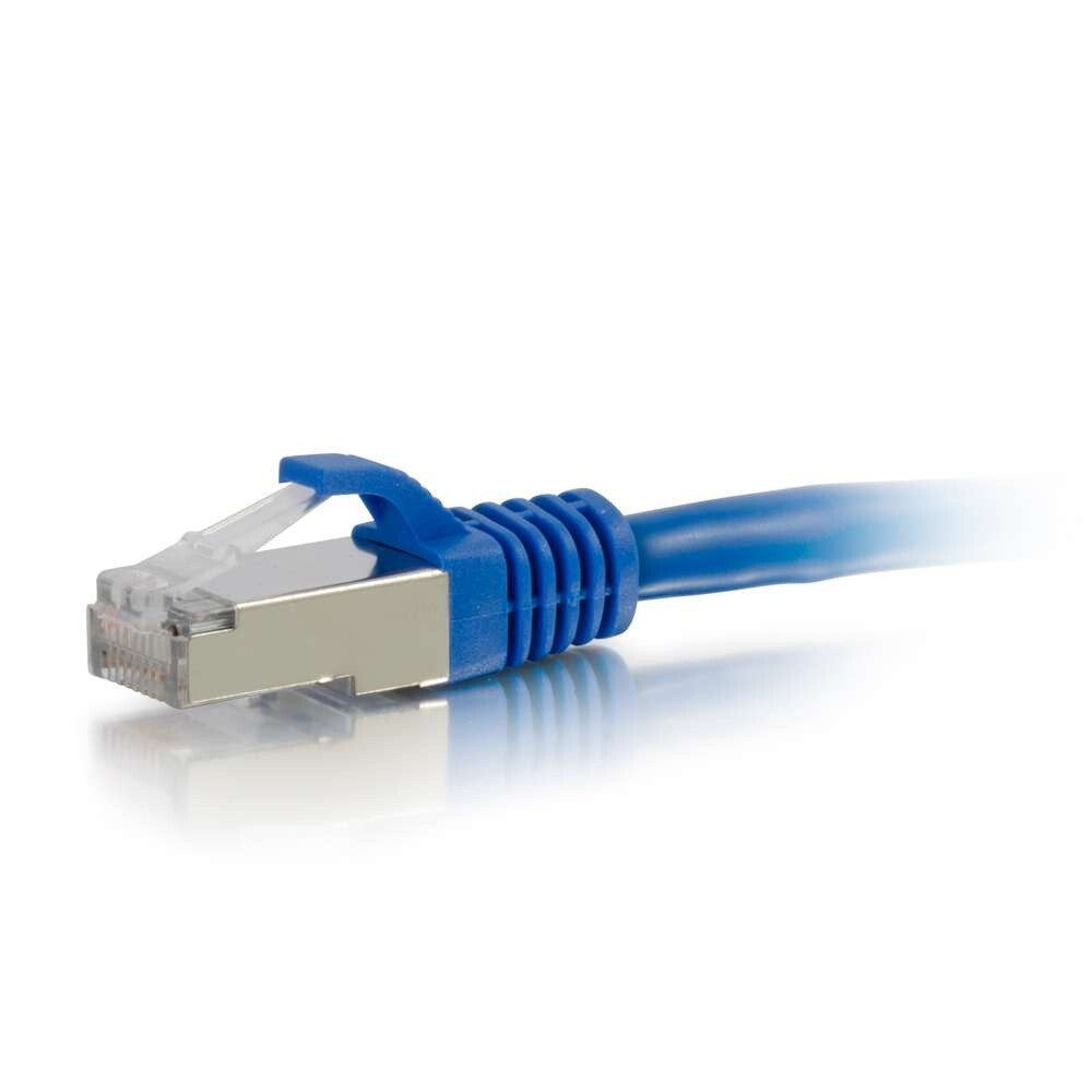 C2G 150ft (45.7m) Cat5e Snagless Shielded STP Ethernet Network Patch Cable - Blue