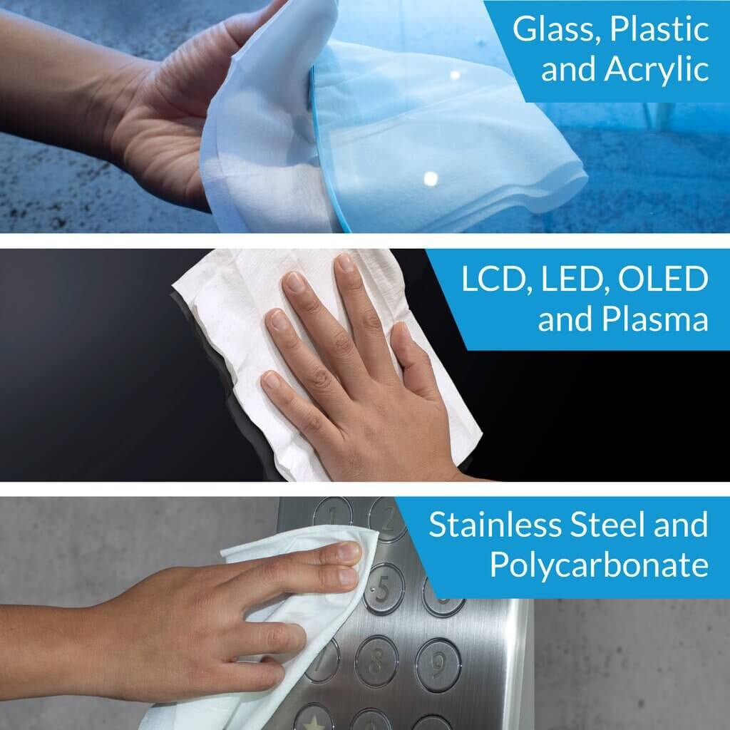 iCloth ICXL100 equipment cleansing kit LCD/LED/Plasma, Lenses/Glass Equipment cleansing wipes 8 ml