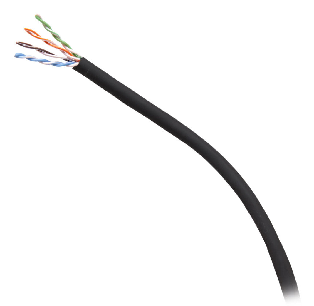C2G 1000ft (304.8m) TAA-Compliant Cat6 Bulk Unshielded (UTP) Ethernet Network Cable with Solid Conductors-Plenum CMP-Rated - Black