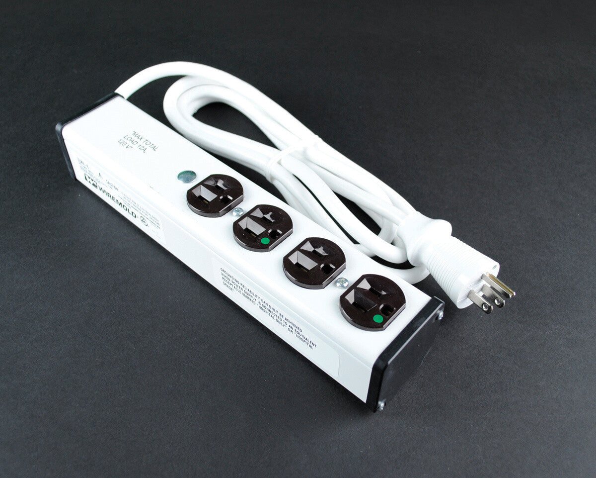 WIREMOLD ULM4-15 power extension 4.5 m 4 AC outlet(s) Indoor Black, White