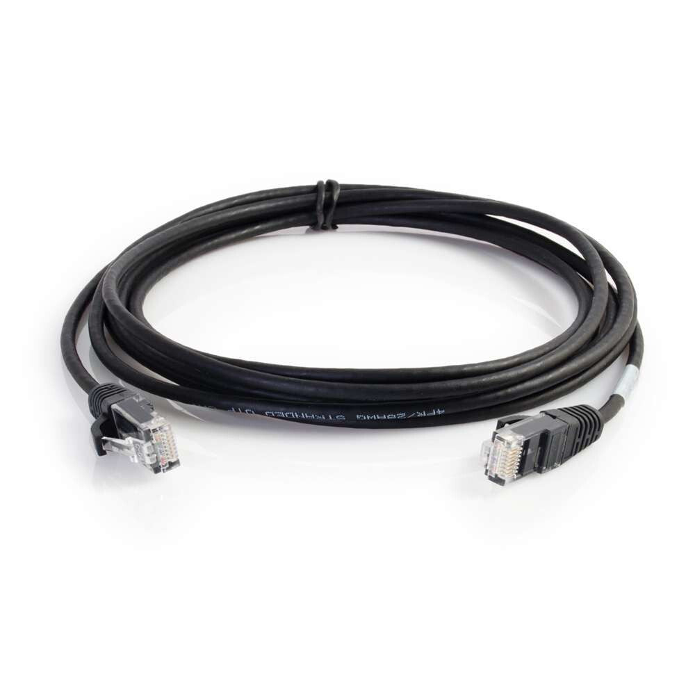 C2G 4ft (1.2m) Cat6 Snagless Unshielded UTP Slim Ethernet Network Patch Cable - Black