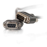C2G 6ft (1.8m) Serial RS232 DB9 Null Modem Cable with Low Profile Connectors M/F - In-Wall CMG-Rated