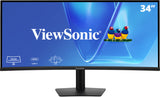 Viewsonic VG Series 34” UWQHD 21:9 IPS Curved Monitor with USB-C Hub