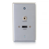 C2G 39871 wall plate/switch cover Aluminium