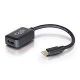 C2G 8in Mini DisplayPort Male to HDMI Female Adapter Converter - Black