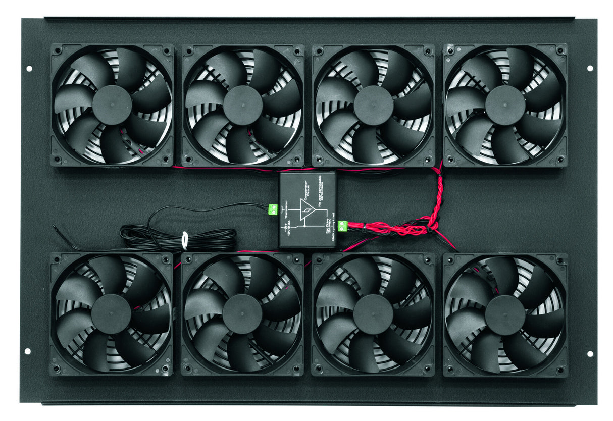 Middle Atlantic 552 CFM Fan Top, with Controller 220 - 240VAC for BGR Series