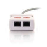 C2G 37049 cable gender changer RJ-45 Male RJ-45 female Blue, Red, White