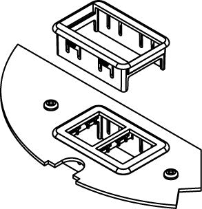 WIREMOLD CRFB-RT-2 wall plate/switch cover