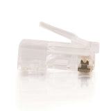 C2G RJ45 Cat5e Modular Plug for Round Stranded Cable Multipack - 100 Pack
