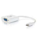 C2G USB-C® to VGA Video Adapter Converter - White