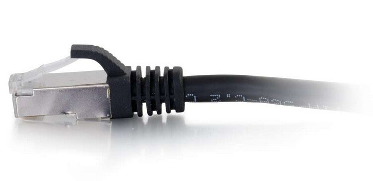 C2G 6" Cat6a STP networking cable Black 0.15 m U/FTP (STP)