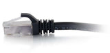 C2G 6" Cat6a STP networking cable Black 0.15 m U/FTP (STP)
