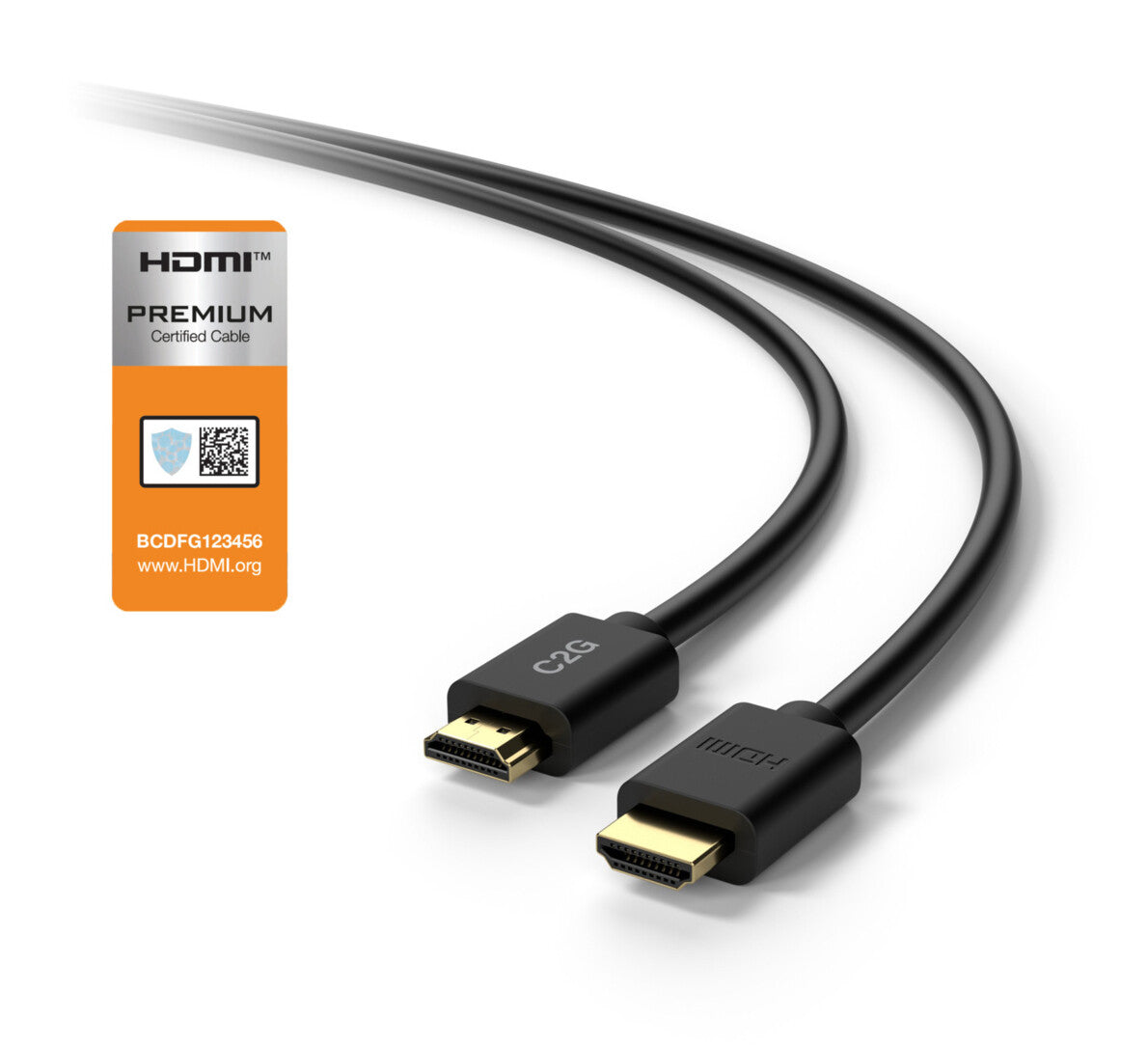 C2G 6ft (1.8m) Plus Series TAA-Compliant Premium High Speed HDMI® Cable with Ethernet - 4K 60Hz