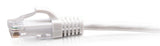 C2G 0.3m Cat6a Snagless Unshielded (UTP) Slim Ethernet Patch Cable - White