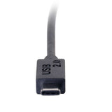 C2G 12ft (3.7m) USB 2.0 USB-C to USB Micro-B Cable M/M - Black