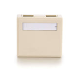 C2G 2-Port Keystone Jack Surface Mount Box - White