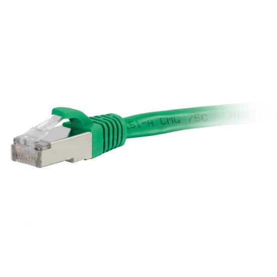 C2G 6ft Cat6a networking cable Green 1.8 m S/FTP (S-STP)