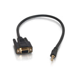 C2G 1.5ft (0.46m) VelocityTM DB9 Female to 3.5mm Male Adapter Cable