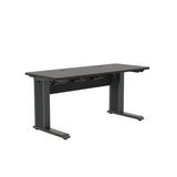 Middle Atlantic ForumTM Rectangle Table for 2 People, 30" Seated Height, Asian Night Table Top with Dark Table Base