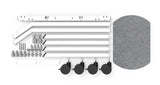Heckler H1080-WT-ARMOR video conferencing accessory Stand White, Grey