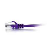 C2G 0.5ft (0.15m) Cat5e Snagless Unshielded UTP Ethernet Network Patch Cable - Purple