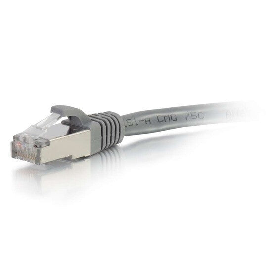 C2G 25ft Cat6a networking cable Grey 7.6 m S/UTP (STP)