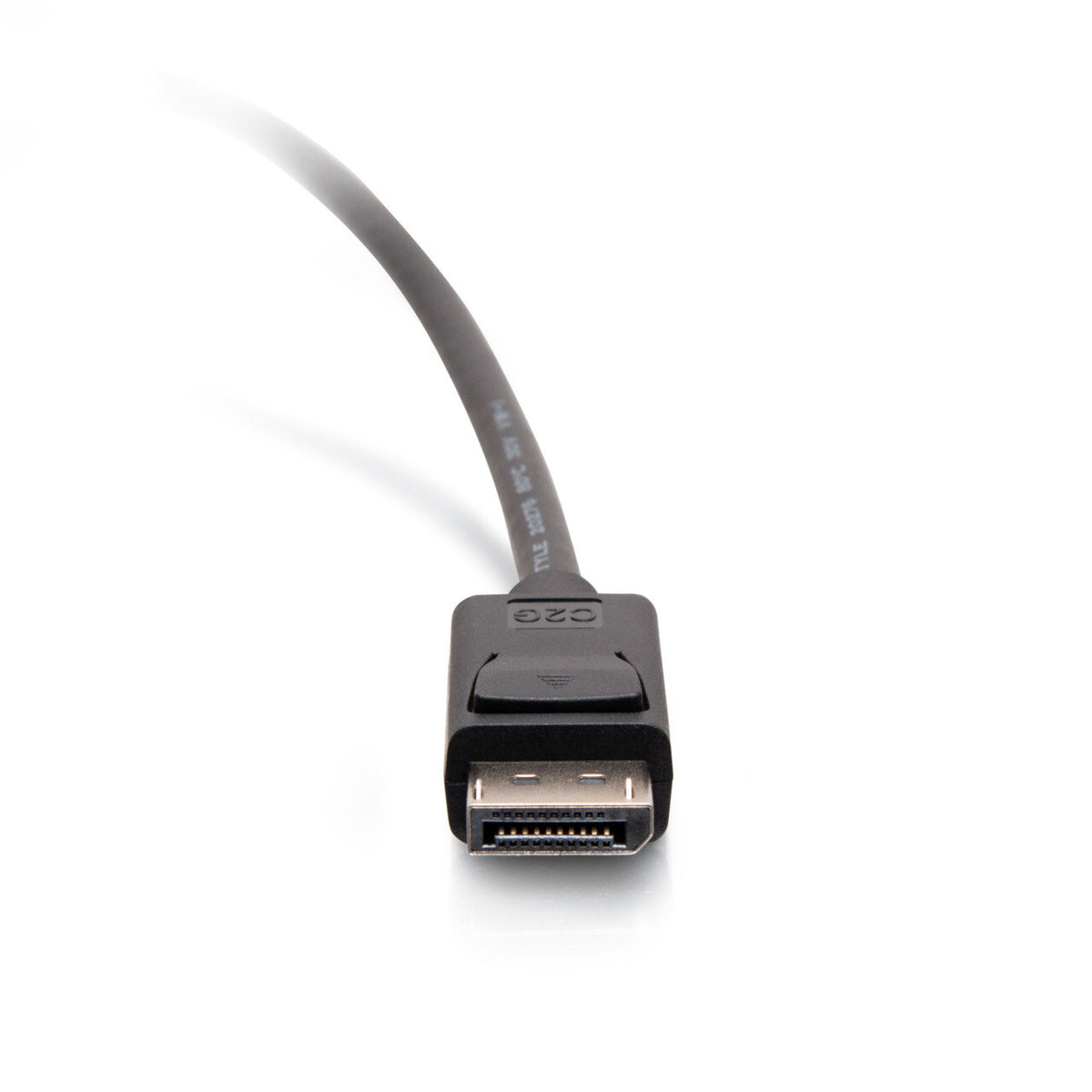 C2G 1ft (0.3m) DisplayPortTM Cable with Latches 4K 60Hz UHD M/M - Black