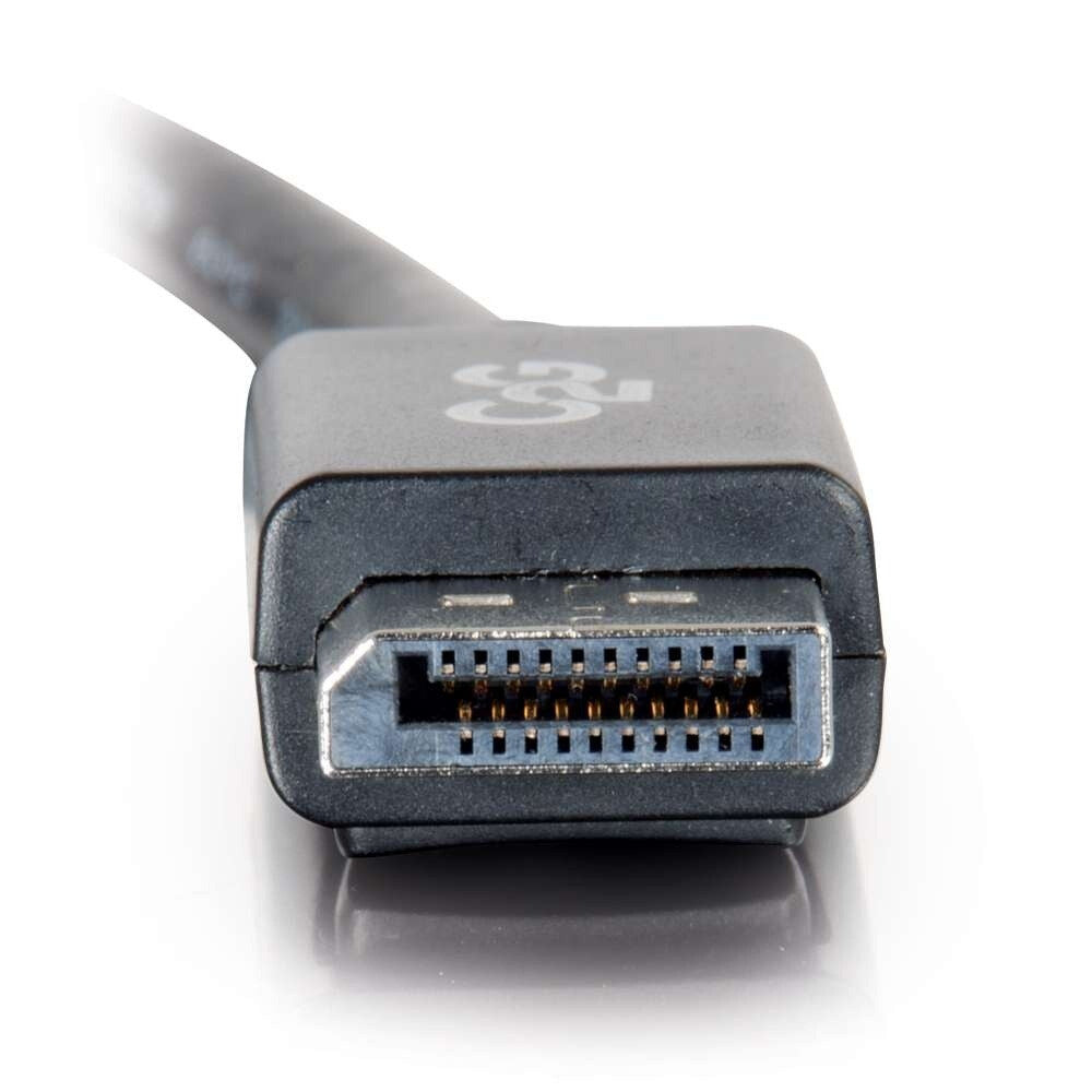 C2G 6ft (1.8m) DisplayPortTM Cable with Latches 4K 60Hz UHD M/M - Black