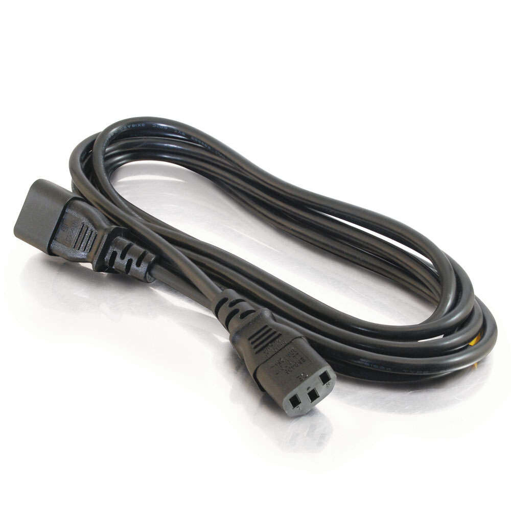 C2G 15ft (4.6m) 18 AWG Computer Power Extension Cord (IEC320C14 to IEC320C13)