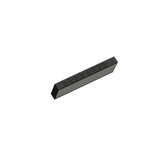 Middle Atlantic Products LP-61210 power distribution unit (PDU) 8 AC outlet(s) 1U Black, Silver