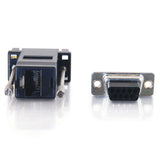 C2G RJ45 to DB9 Female Serial RS232 Modular Adapter - Black