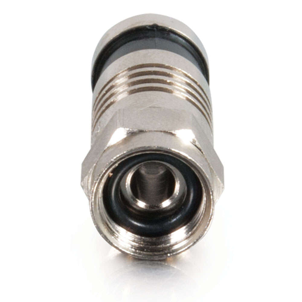 C2G RG59 Compression F-Type Connector with O-Ring Multipack - 10 Pack