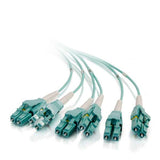C2G 3m, MPO/6xLC InfiniBand/fibre optic cable Turquoise
