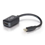 C2G 8in Mini DisplayPort Male to HDMI Female Adapter Converter - Black