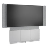 Middle Atlantic ForumTM Floor-to-Wall Mounted 66" (3 Bay) Display Stand for (1) 70" to 75" Display, Light Finish