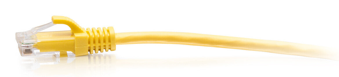 C2G 0.3m Cat6a Snagless Unshielded (UTP) Slim Ethernet Patch Cable - Yellow