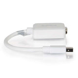 C2G 8in Mini DisplayPortTM Male to VGA Female Active Adapter Converter - White
